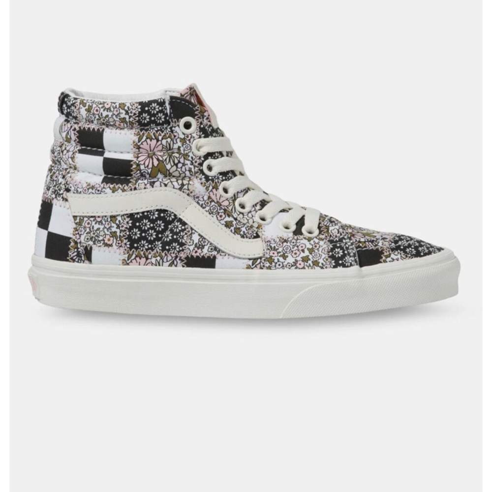 Vans patchwork high top floral size 8
